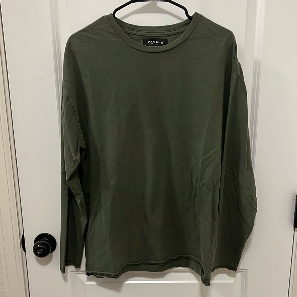 PacSun Olive Green Long Sleeve Shirt